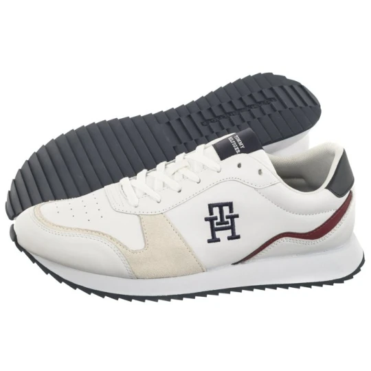 Zdjęcie produktu Sneakersy Runner Evo Lth Mix White FM0FM04959 YBS (TH1017-b) Tommy Hilfiger