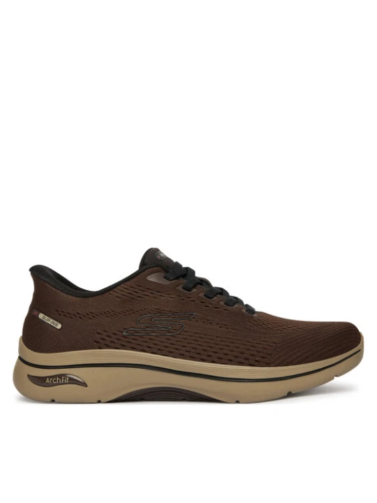 Zdjęcie produktu Sneakersy Skechers Go Walk Arch Fit 2.0 - Percy 216812 Brązowy ciemny
