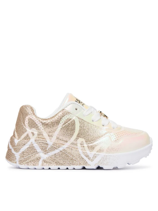 Zdjęcie produktu Sneakersy Skechers Jgoldcrown: Uno Lite - Heartdust Forever 310814L Złoty