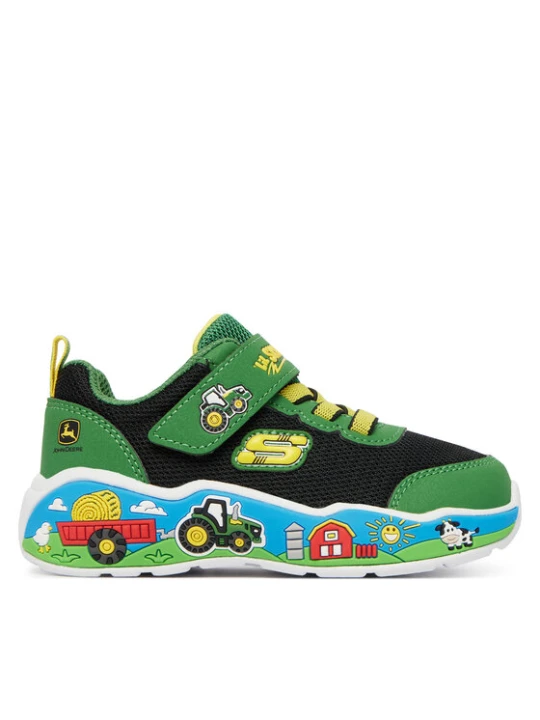 Zdjęcie produktu Sneakersy Skechers John Deere: Play Scene - Barn-Squad Buddies 407065N / GNBK Zielony