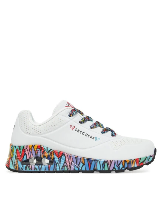 Zdjęcie produktu Sneakersy Skechers Skechers Uno - Ravaged Love 177918 / WMLT Biały