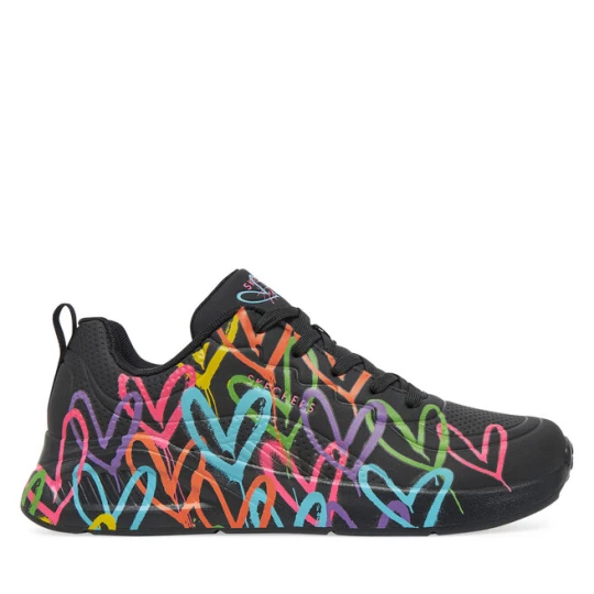 Zdjęcie produktu Sneakersy Skechers Uno Lite - Heat of Lights 177977/BKMT Czarny