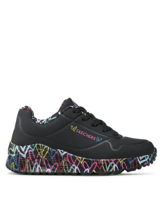 Zdjęcie produktu Sneakersy Skechers Uno Lite Lovely Luv 314976L / BKMT Czarny