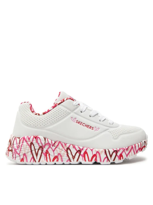 Zdjęcie produktu Sneakersy Skechers Uno Lite Lovely Luv 314976L / WRPK Biały