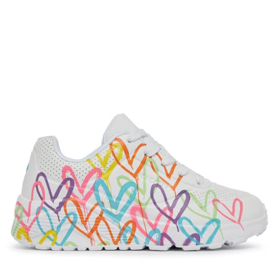 Zdjęcie produktu Sneakersy Skechers Uno Lite Spread The Love 314064L/WML Biały