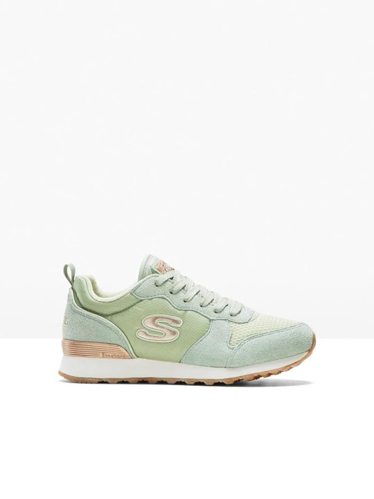Zdjęcie produktu Sneakersy Skechers z pianką memory BonPrix zielony