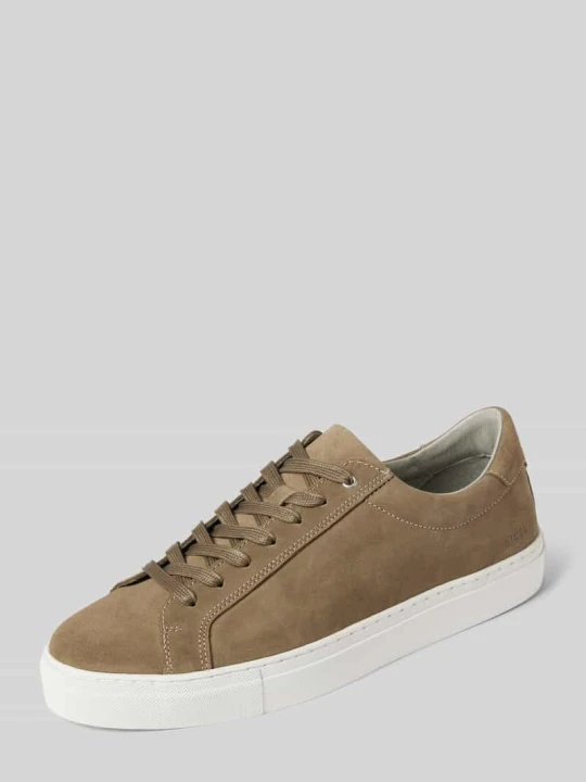 Zdjęcie produktu Sneakersy skórzane z detalem z logo model ‘Summer’ Digel Oliwkowy