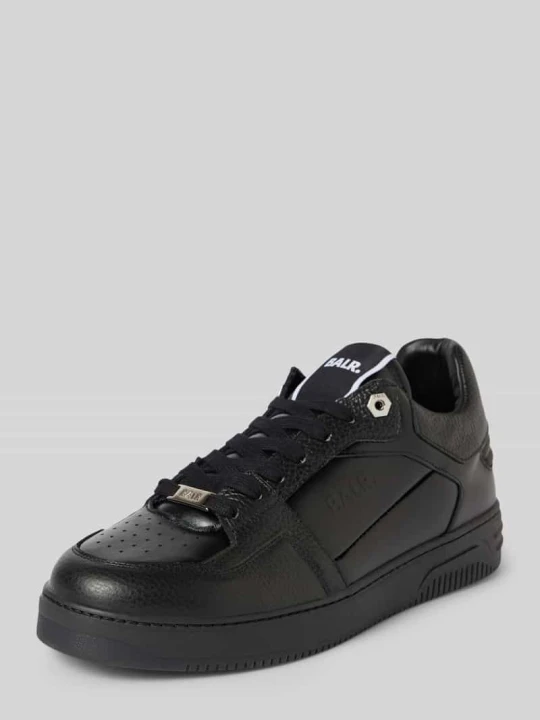 Zdjęcie produktu Sneakersy skórzane z detalem z logo model ‘The Club Urban Cup’ Balr. Czarny