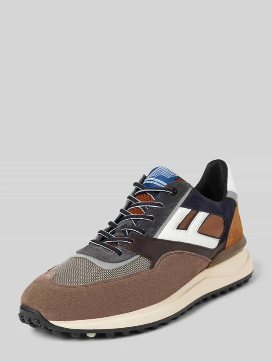 Zdjęcie produktu Sneakersy skórzane z profilowaną podeszwą model ‘Noppi’ Floris Van Bommel