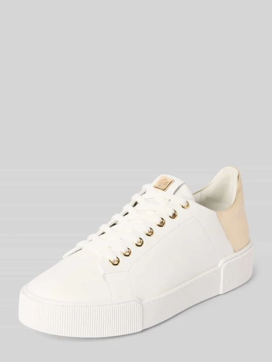 Zdjęcie produktu Sneakersy ze skóry z sznurowaniem HÖGL Biały
