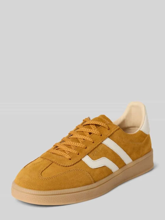 Zdjęcie produktu Sneakersy skórzane ze sznurowaniem model ‘Cuzima’ Gant Musztardowy