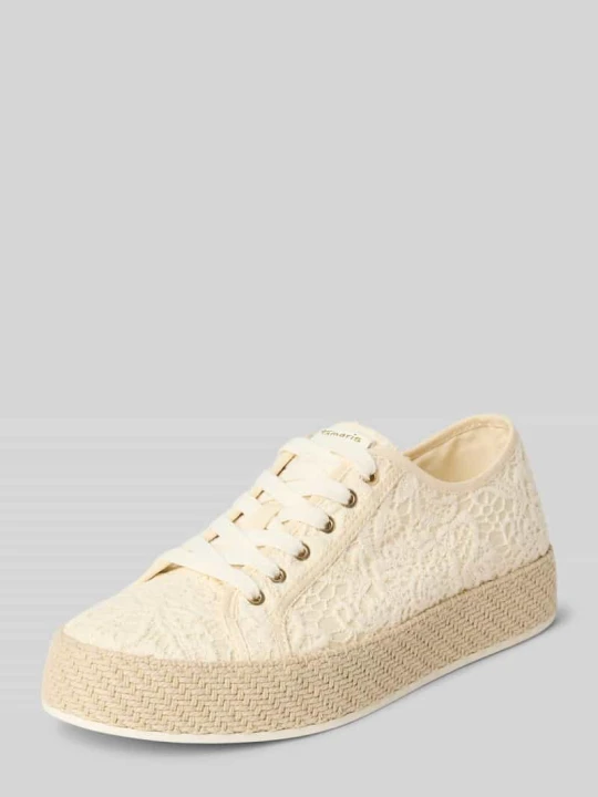Zdjęcie produktu Sneakersy sznurowane Tamaris Złamany biały