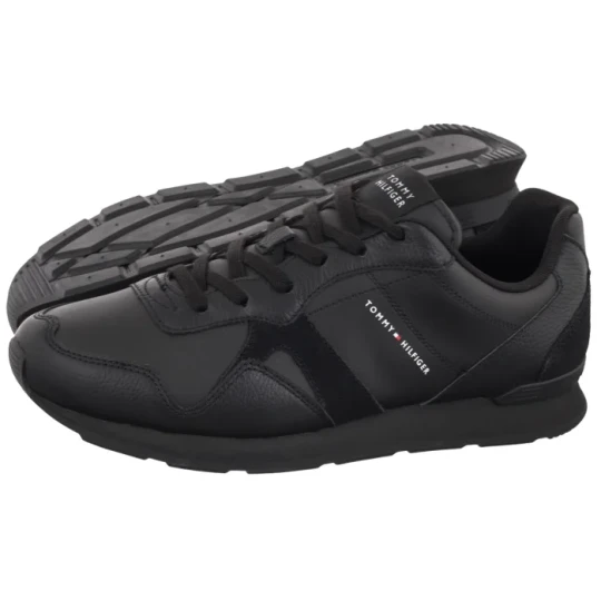 Zdjęcie produktu Sneakersy T Hilfiger Core Lth Runner Black FM0FM06002 BDS (TH1517-a) Tommy Hilfiger