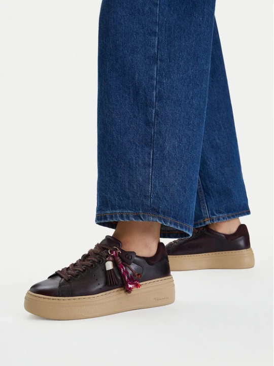 Zdjęcie produktu Sneakersy Tamaris 1-23775-47 Brązowy ciemny