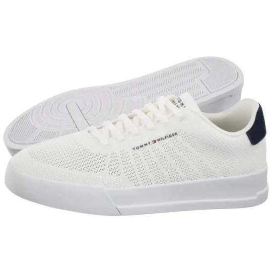 Zdjęcie produktu Sneakersy TH Court Knit White FM0FM05823 YBS (TH1484-a) Tommy Hilfiger