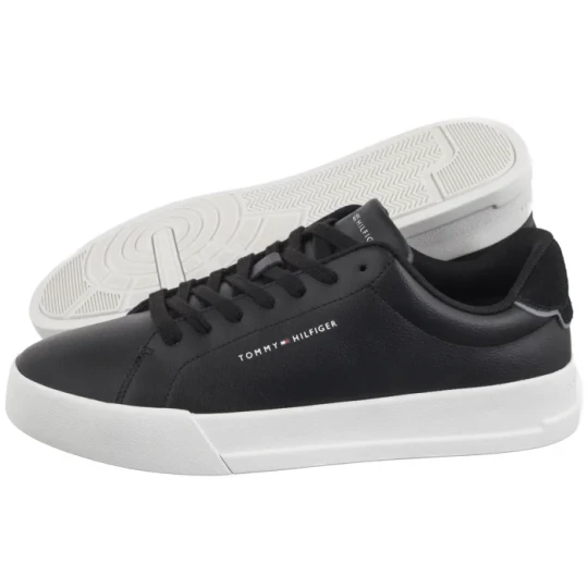 Zdjęcie produktu Sneakersy TH Court Lth Detail Ess Black FM0FM05367 BDS (TH1219-b) Tommy Hilfiger