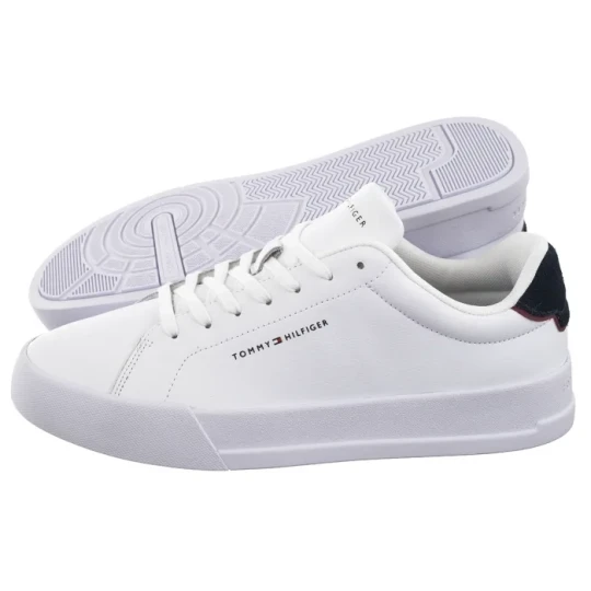 Zdjęcie produktu Sneakersy TH Court Lth Detail Ess White / Desert Sky FM0FM05367 0LD (TH1219-a) Tommy Hilfiger
