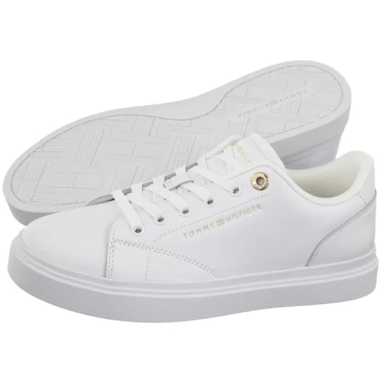 Zdjęcie produktu Sneakersy Th Feminine Cupsole Leather White FW0FW09105 YBS (TH1457-a) Tommy Hilfiger