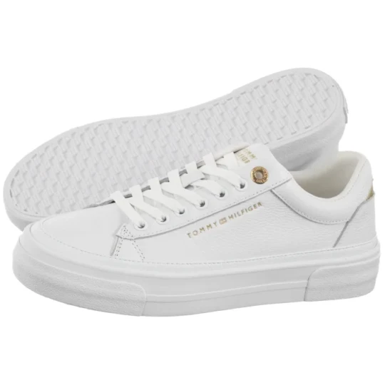 Zdjęcie produktu Sneakersy TH Foxing Platform Leather White FW0FW09018 YBS (TH1421-a) Tommy Hilfiger