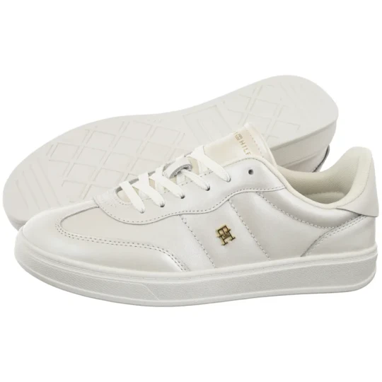 Zdjęcie produktu Sneakersy TH Heritage Shiny Sneaker Ecru FW0FW09179 YBL (TH1439-a) Tommy Hilfiger