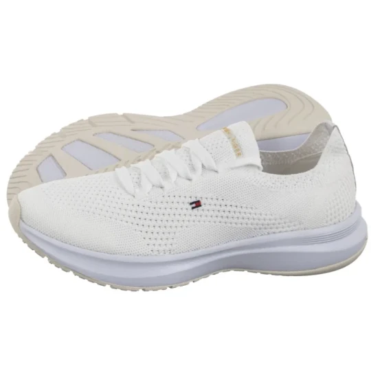 Zdjęcie produktu Sneakersy TH Knit Runner White FW0FW08813 YBR (TH1347-a) Tommy Hilfiger