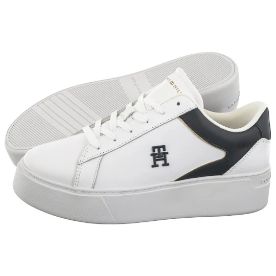 Zdjęcie produktu Sneakersy TH Platform Court Sneaker White / Space Blue FW0FW07910 0K5 (TH1104-a) Tommy Hilfiger