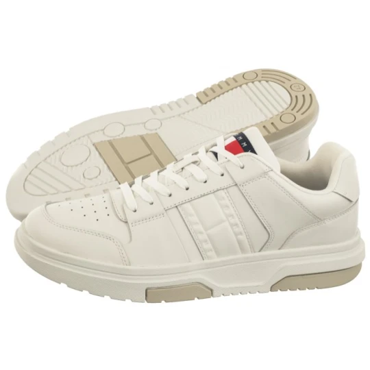 Zdjęcie produktu Sneakersy The Brooklyn Leather Ecru EM0EM01283 TCR (TH1020-a) Tommy Hilfiger