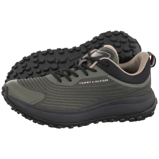 Zdjęcie produktu Sneakersy The Canyon X M Knit Runner Pewter Green FM0FM006067 MRH (TH1528-a) Tommy Hilfiger