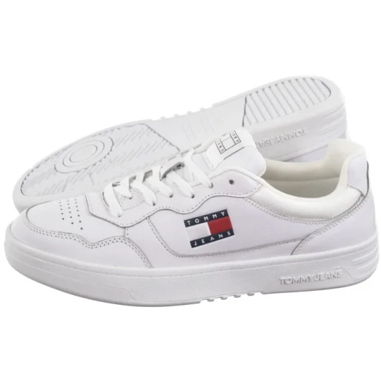 Zdjęcie produktu Sneakersy Tjm Cupsole Leather Ess White EM0EM01443 YBR (TH1169-b) Tommy Hilfiger