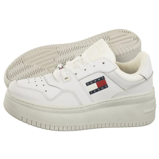 Zdjęcie produktu Sneakersy Tjw Retro Basket Flatform Ess White EN0EN02506 YBS (TH953-a) Tommy Hilfiger