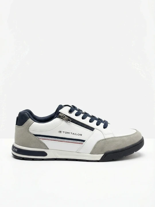 Zdjęcie produktu Sneakersy Tom Tailor z zamkiem BonPrix biały