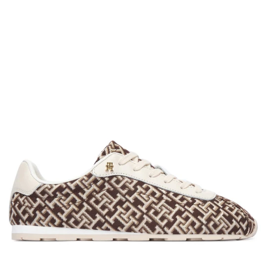 Zdjęcie produktu Sneakersy Tommy Hilfiger Bella Monogram Sneaker FW0FW09523 Brązowy