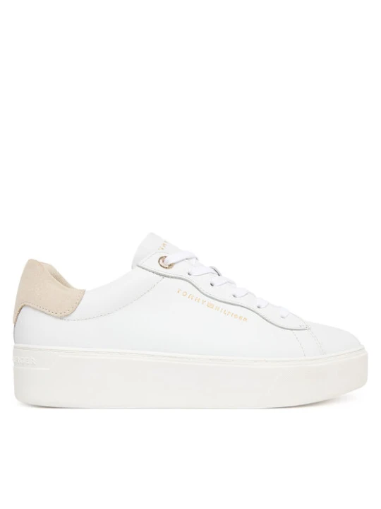 Zdjęcie produktu Sneakersy Tommy Hilfiger Chic Platform Cupsole Sneaker FW0FW09021 Biały