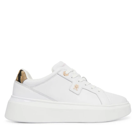 Zdjęcie produktu Sneakersy Tommy Hilfiger Chic Platform Snake FW0FW09456 Biały