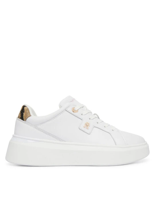 Zdjęcie produktu Sneakersy Tommy Hilfiger Chic Platform Snake FW0FW09456 Biały