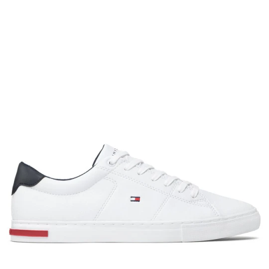 Zdjęcie produktu Sneakersy Tommy Hilfiger Essential Leather Detail Vulc FM0FM04047 Biały