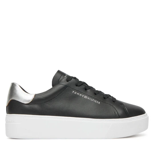 Zdjęcie produktu Sneakersy Tommy Hilfiger Essential Platform Court Sneaker FW0FW08756 Czarny