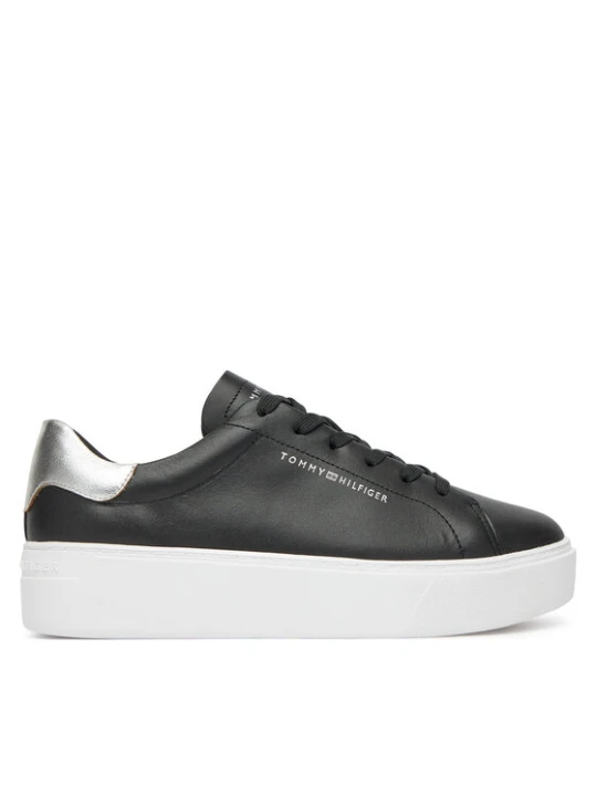 Zdjęcie produktu Sneakersy Tommy Hilfiger Essential Platform Court Sneaker FW0FW08756 Czarny