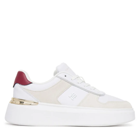 Zdjęcie produktu Sneakersy Tommy Hilfiger Fashion Court Mix FW0FW08632 Biały