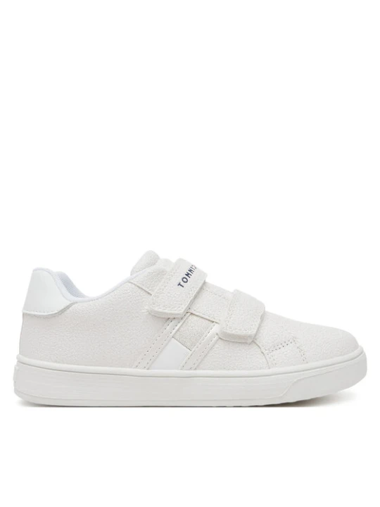 Zdjęcie produktu Sneakersy Tommy Hilfiger Flag Low Cut Velcro Sneaker T1A9-33726-0375 S Biały