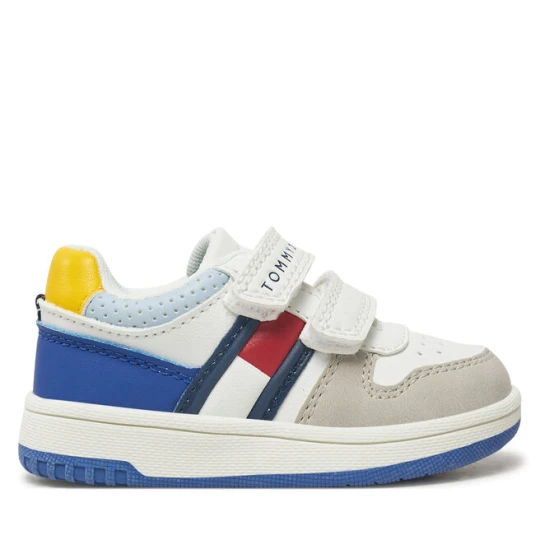 Zdjęcie produktu Sneakersy Tommy Hilfiger Flag Low Cut Velcro Sneaker T1X9-33844-1269 M Biały