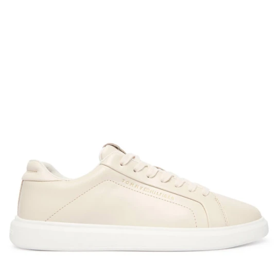 Zdjęcie produktu Sneakersy Tommy Hilfiger Icon Court Light Weight Shinny FW0FW08949 Écru Kremowy