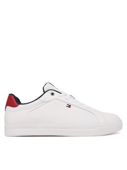 Zdjęcie produktu Sneakersy Tommy Hilfiger Lightweight Pinperf Lth Sneaker FM0FM05981 Biały