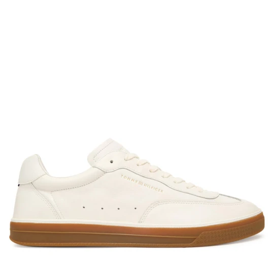 Zdjęcie produktu Sneakersy Tommy Hilfiger Lo Lux Lth FM0FM05815 Écru Kremowy