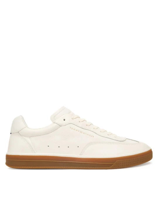 Zdjęcie produktu Sneakersy Tommy Hilfiger Lo Lux Lth FM0FM05815 Écru Kremowy