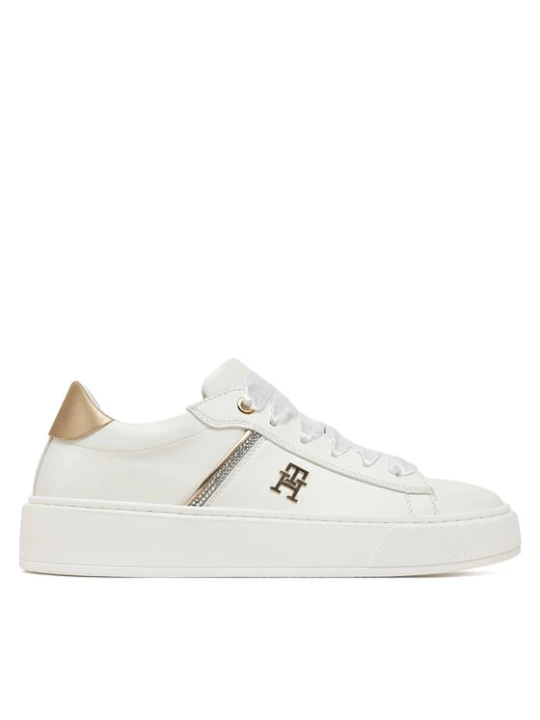 Zdjęcie produktu Sneakersy Tommy Hilfiger Low Cut Lace-Up Sneaker T4A9-33933-0206 S Biały