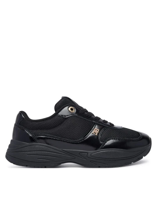 Zdjęcie produktu Sneakersy Tommy Hilfiger Modern Runner Shiny Leather FW0FW09413 Czarny
