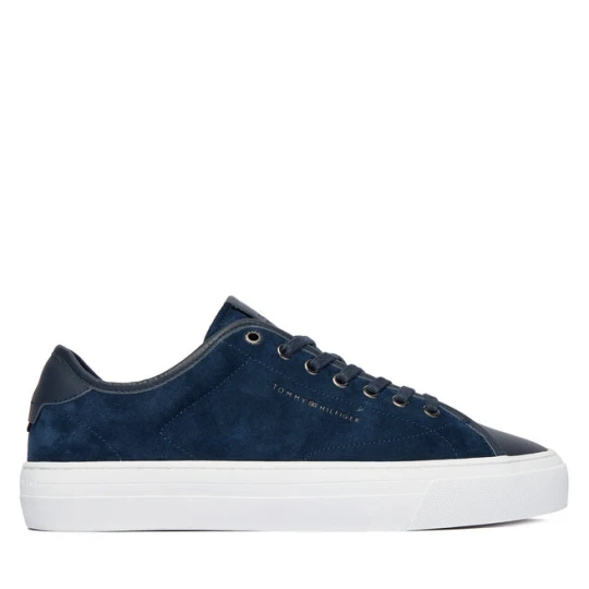 Zdjęcie produktu Sneakersy Tommy Hilfiger Premium Dress Leather Mix FM0FM05842 Granatowy