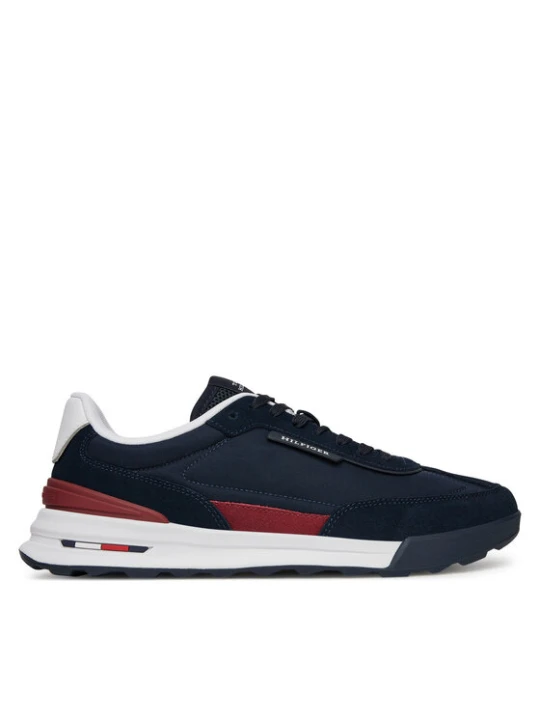 Zdjęcie produktu Sneakersy Tommy Hilfiger Retro Runner Nylon Mix FM0FM05523 Granatowy