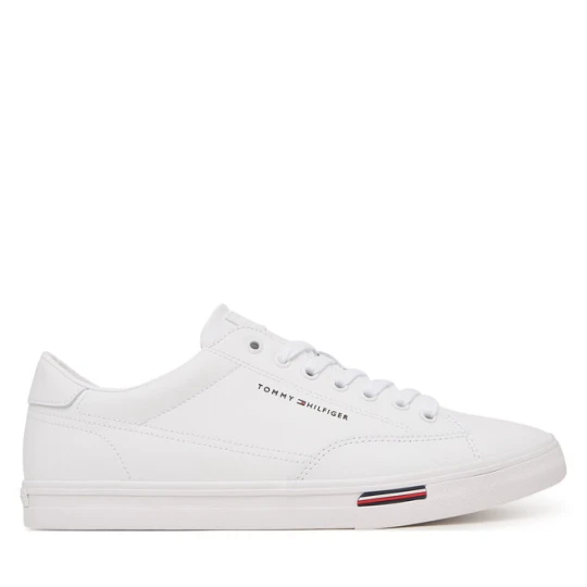 Zdjęcie produktu Sneakersy Tommy Hilfiger Signature Midsole Lace-Up Trainers With Leather FM0FM05814 Biały